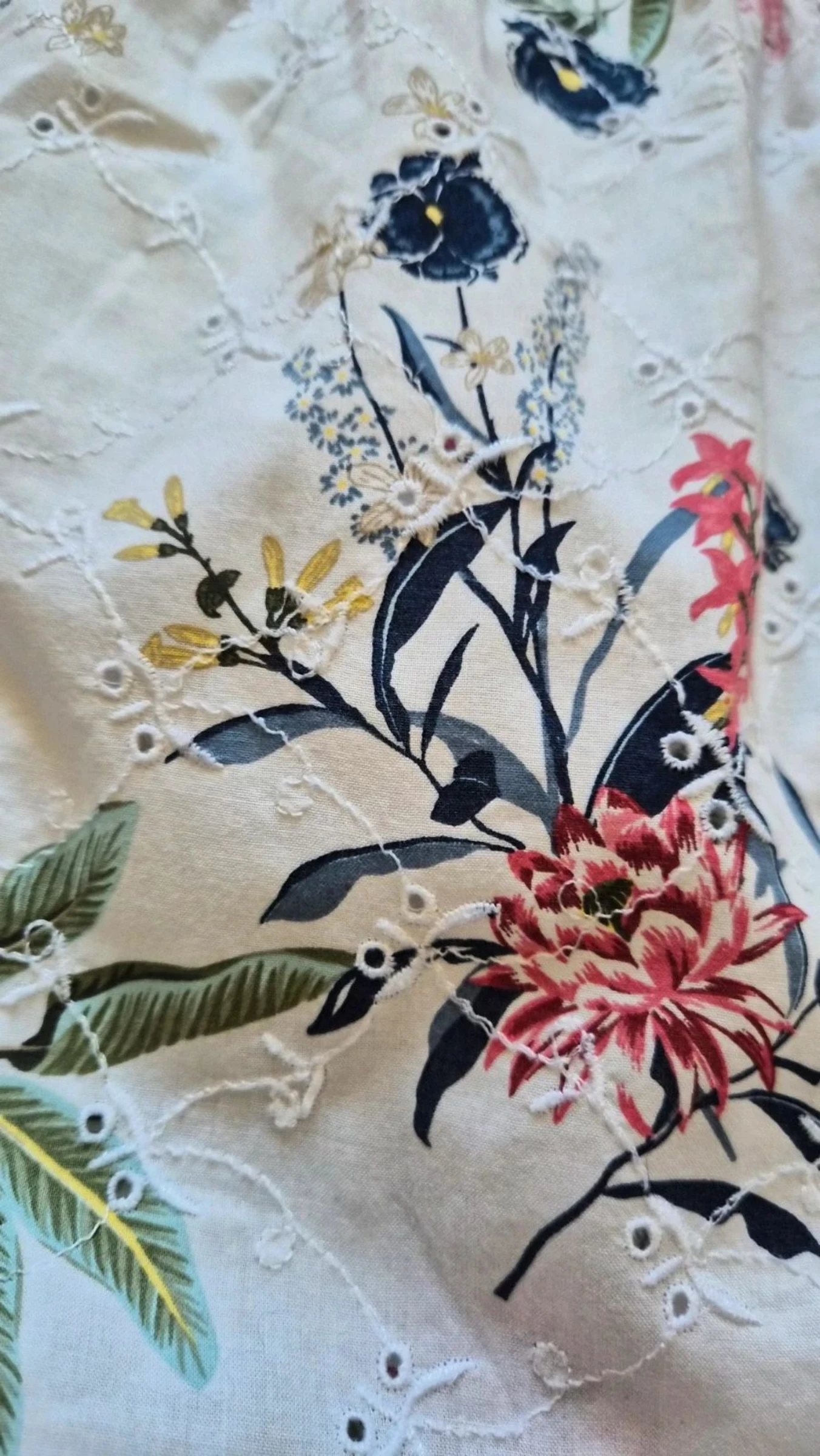 S.Oliver white embroidered summer blouse for women 100% cotton size 42 – photo 4